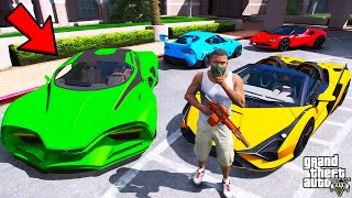 Franklin Stealing Billionaires Secret Sports Cars In GTA 5  SHINCHAN and CHOP [upl. by Dadirac]