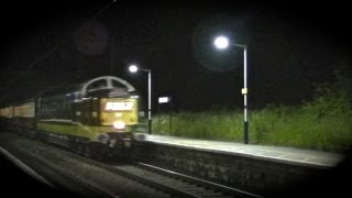 Deltic 100mph through the Night  D9009 Alycidon [upl. by Levitan642]