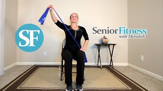 Senior Fitness  Seated Resistance Band Workout For Beginners [upl. by Ahtaga]