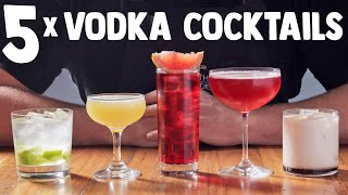 5 x Easy Vodka Cocktails part 1 [upl. by Vina727]