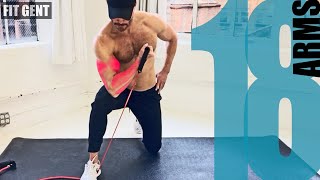 18 Resistance Band Arm Exercises  NO ATTACHING [upl. by Eetnwahs981]