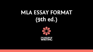 MLA Essay Format 9th Edition [upl. by Gaudette433]