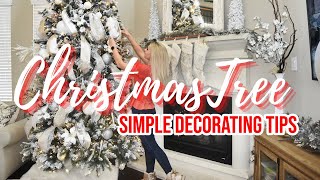 HOW TO DECORATE YOUR CHRISTMAS TREE LIKE A PROFESSIONAL  10 SIMPLE CHRISTMAS TREE DECORATING TIPS [upl. by Laro]