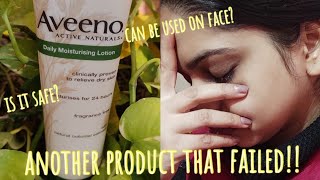 Aveeno daily moisturising lotion reviewdont use it on your face [upl. by Afihtan]