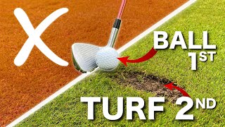 SIMPLE GOLF TIPS  HIT THE BALL THEN THE TURF [upl. by Tisha]