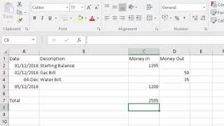 Excel Create an Income and Expenditure Spreadsheet [upl. by Llebpmac]