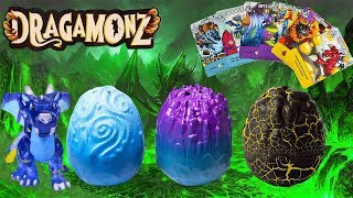 NEWDragamonz Surprise Eggs With Collectible FiguresTrading Card Game UNBOXINGREVIEW [upl. by Sirrep]