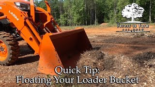 Floating Your Loader Bucket [upl. by Pineda28]