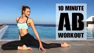 10 Minute Ab Workout  Model Workouts amp Abdominals  Sanne Vloet [upl. by Ayidan]