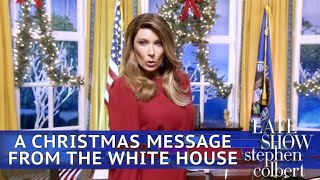 White House Christmas Message Featuring Melania Trump [upl. by Southard626]