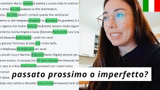 Imperfetto o passato prossimo  Let’s Clarify  Learn Italian Grammar [upl. by Hein874]