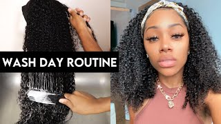 HOW TO WASH amp MAINTAIN CURLY HAIR  WIG WASH DAY  ft LuvMe Hair [upl. by Seraphina]