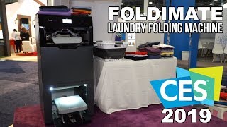 FOLDIMATE Laundry Folding Machine at CES 2019 [upl. by Burget290]