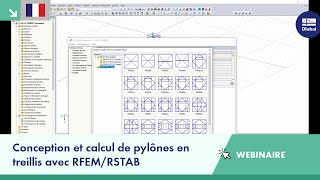 Webinaire Conception et calcul de pylônes en treillis avec RFEMRSTAB [upl. by Olocin13]