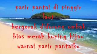 PASIR PANTAI Pasir Pantai With Lyrics [upl. by Kentiga]