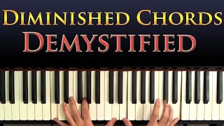 Jazz Piano Harmony  Diminished Chords Explained and Demystified [upl. by Norra]