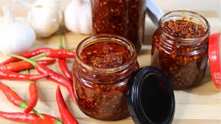 Chili Garlic Sauce – A Spicy and Flavorful Filipino Condiment  Chili Garlic OIL Recipe [upl. by Yuma]