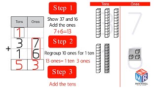 Practice 2digit addition with regrouping Grade 2 [upl. by Keare]