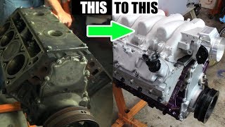 53 LS Engine Complete build in 20 mins [upl. by Delle]