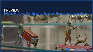 Rare Antique Toys and Banks up for auction at Bertoia [upl. by Bassett554]