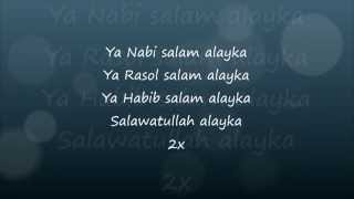 Maher Zain Ya Nabi Salam Alayka lyrics [upl. by Ahsener]