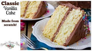 Classic Vanilla Cake Recipe [upl. by Aelrac]