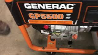 How to start Generac GP5500 watt generator [upl. by Pauli]