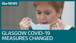 Coronavirus lockdown restrictions to be tightened in Glasgow area after spike in cases  ITV News [upl. by Eilyah528]