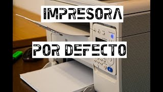 Problema de impresión mas común en Windows  impresora predeterminada [upl. by Ecilayram881]