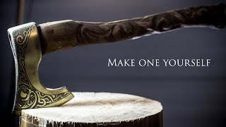 Making Viking Axe from the Cheapest Bought Axe [upl. by Salangi]