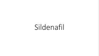 Sildenafil Viagra  Pharmacology [upl. by Basir359]