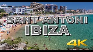 Sant Antoni Ibiza Spain Tour 4K [upl. by Aisiram163]