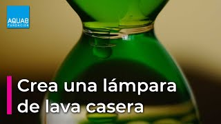 Crea una LÁMPARA de LAVA casera  Experimento [upl. by Enyluqcaj]