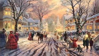 28 Popular Traditional Christmas Carols Christmas songs with Festive Art by THOMAS KINKADE [upl. by Cointon621]