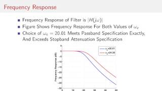 Butterworth Filter  04  Design Example [upl. by Moynahan]