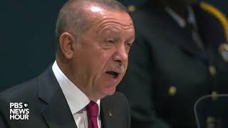 WATCH Turkey President Recep Tayyip Erdoğans full speech to the UN General Assembly [upl. by Gingras789]