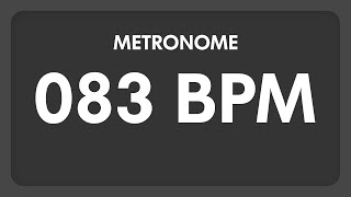 83 BPM  Metronome [upl. by Certie]