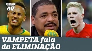 OLHA o que VAMPETA falou da ELIMINAÇÃO do BRASIL na Copa [upl. by Sibel]