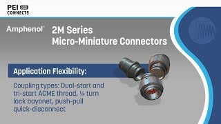 Amphenol 2M Series MicroMiniature Connectors [upl. by Sateia]