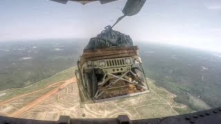 Humvee Airdrop From C17 [upl. by Eisdnyl]