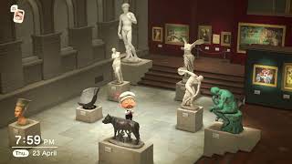 A walk around a complete Art Gallery Museum in Animal Crossing New Horizons All Painting Statues [upl. by Halli646]