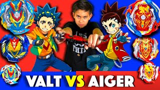 Beyblade Burst Valt vs Aiger Team Battle Turbo  GT  Episode [upl. by Kristyn]