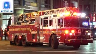 Full House Response FDNY Engine 54  Ladder 4  Battalion 9 [upl. by Nwatna494]