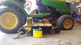 John Deere D170 belt routing install [upl. by Federica849]