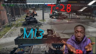 【War Thunder】M13 vs T28 [upl. by Knorring]