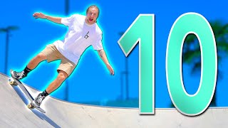 10 EASIEST SKATEPARK TRICKS FOR BEGINNERS [upl. by Pinsky]