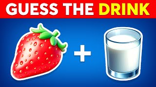 Can You Guess The DRINK By Emoji 🥤🍹 Emoji Quiz 2025 [upl. by Dannon493]