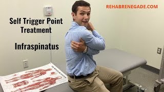 Infraspinatus Trigger Point Treatment Rotator Cuff [upl. by Robinson]