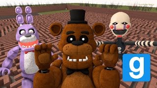 SCARIEST FNAF CHALLENGE EVER  FNAF Maze Run  Garrys Mod [upl. by Onej]