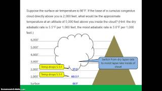 Adiabatic Lapse Rate Problem [upl. by Atte251]